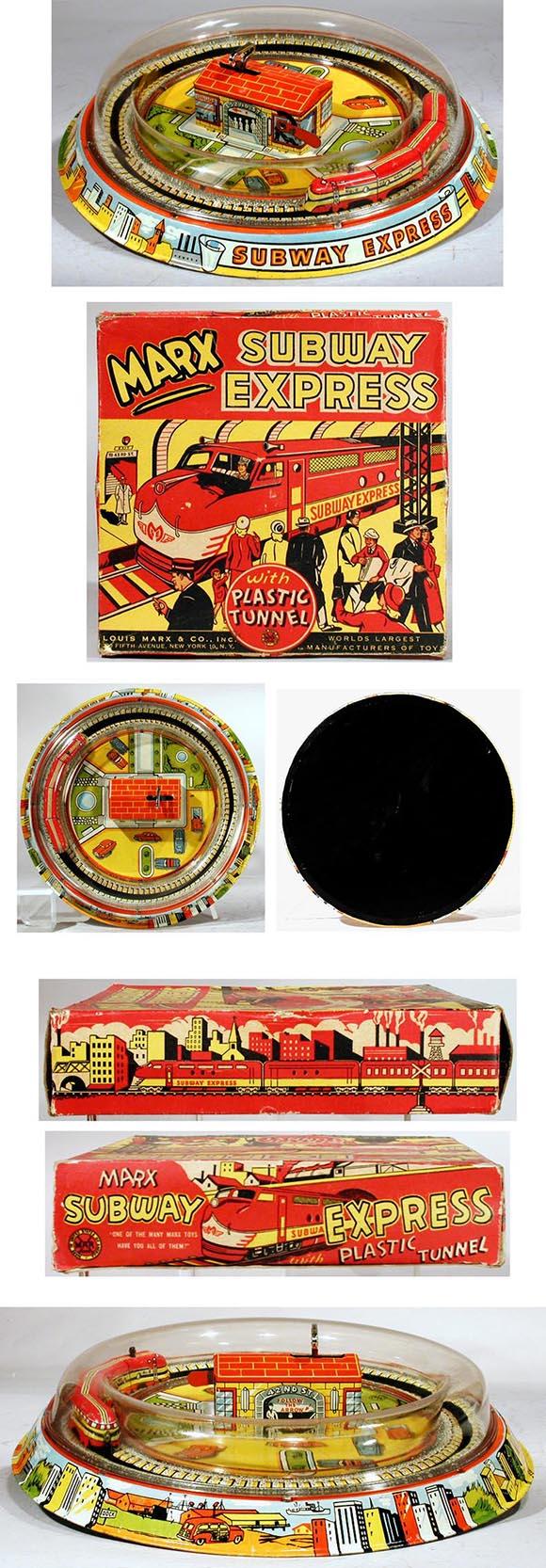 1954 Marx, Subway Express with Plastic Tunnel in Original Box